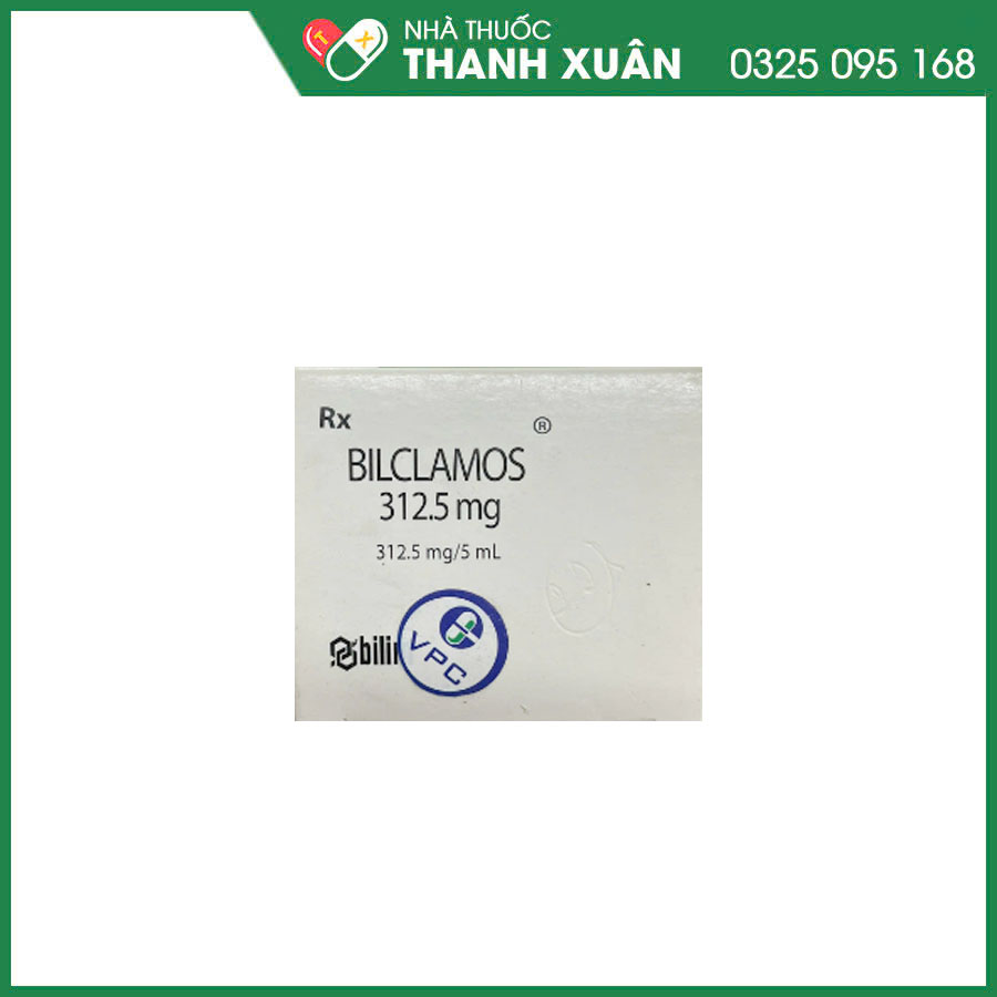 Biclamos 312.5 mg thuốc kháng sinh điều trị nhiễm khuẩn hô hấp, nhiễm khuẩn da, mô mềm, nha khoa, tiết niệu